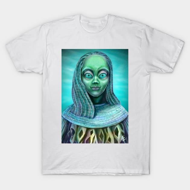 Alien girl T-Shirt by Anthropolog